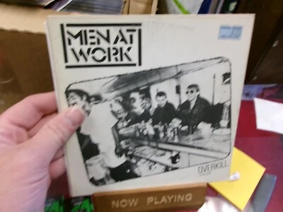 Men At Work Overkill / Till The Money Runs 45 RPM 1983 CBS EX synth pop Import - Image 1 of 3