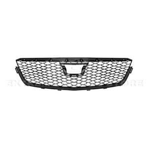 For 20-Up Cadillac CT4 | Blackwing Style GLOSS BLACK Front Bumper Grille Cover - Picture 1 of 10