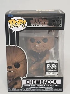 Funko POP! Star Wars: Chewbacca #513 ~DENTADO~ 2022 Exclusivo Convención Galáctica - Imagen 1 de 6