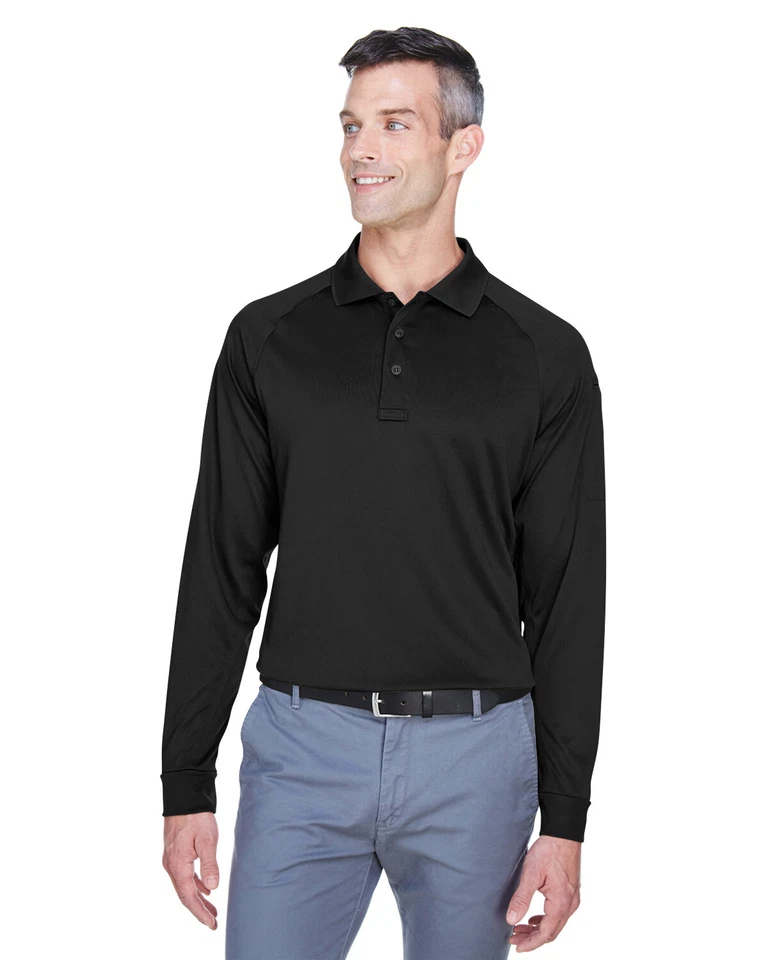 Polo táctico de manga larga Harriton Advantage para hombre protección contra enganches M211L XS-5XL Foto 1 de 1
