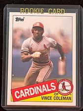 1985 Topps Traded - #24T Vince Coleman (RC) St Louis Cardinals