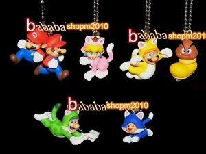 Takara Tomy Super Mario 3D Worlds keychain gashapon figure (full set 6 pcs) - Picture 1 of 5