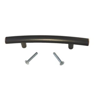 Perilla de cajón arqueada de cobre bronce tirador de gabinete ennegrecida P22667C-VB mango de 3" - Imagen 1 de 6