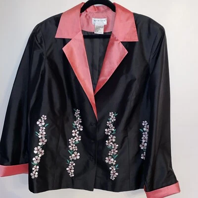 Victor Costa Black Jacket Size 1X - Image 1 of 4