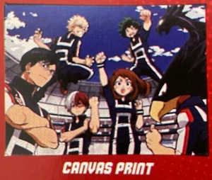 BNHA My Hero Academia 8x6" Mini Canvas Print Culturefly Exclusive ready-to-hang - Picture 1 of 5