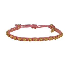 Pulsera esqueleto correa puño borla calaveras oro rosa M Cohen by Maor - Imagen 1 de 6