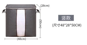 2 pack Of Foldable Storage Bags Foldable Storage Organizer With Zipper & Handler - Picture 1 of 3