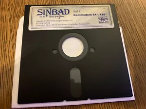 SINBAD AND THE THRONE OF THE FALCON GAME COMMODORE 64 5.25" INCH FLOPPY TESTED - Picture 1 of 2
