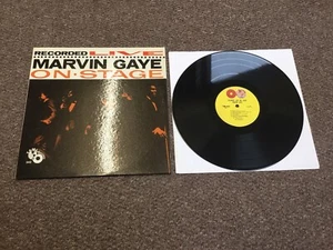 Marvin Gaye-Recorded Live On Stage 1963 1st Press Yellow Tamla Twin Globe LP - Foto 1 di 15