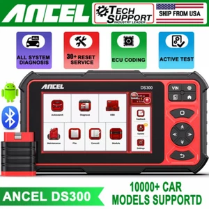 Herramienta de diagnóstico escáner ANCEL DS300 OBD2 todo sistema codificación ECU prueba activa A/F - Imagen 1 de 21