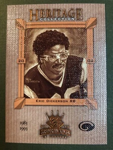 2002 Donruss Gridiron Kings Heritage Collection #HC-7 Eric Dickerson Rams - Picture 1 of 6
