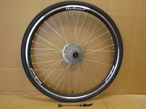 QR 700c 28" Hybrid Bike REAR Wheel Rim/Disc 6/7/8/9 Speed Kenda Tyre 35c/38c/42c - Picture 1 of 8