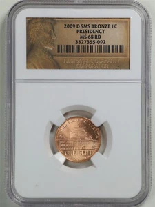 2009-D 1C Special Mint Set Bronze Lincoln Presidency Cent MS68RD NGC 3327355-092 - Picture 1 of 4