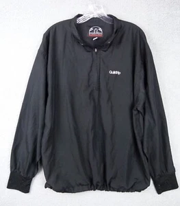 QuikTrip Convenience Store Stormtech Mens Large Black 1/4 Zip Windbreaker Jacket - Picture 1 of 6