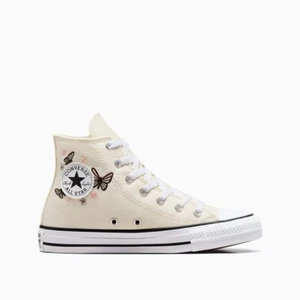 Converse CTAS HI Egret Negro Blanco Mariposa Talla 5UK Crema Nuevo Para Mujer/Niños - Imagen 1 de 8
