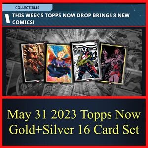 TOPPS NOW MAY 31 2023 GOLD+SILVER 16 CARD SET-TOPPS MARVEL COLLECT