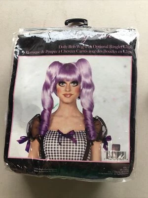 Dolly Bob Wig Ringlets Rag 娃娃 时尚连衣裙 万圣节 服装 配件 — 第 1/3 张图片
