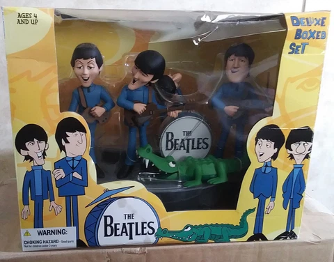 THE BEATLES 2005 McFarlane   Deluxe Action Figure Box SET NEW IN BOX Cover
