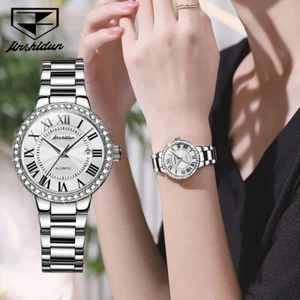 JSDUN Automatik Damenuhr Römische Ziffern Datum Damen Mechanische Uhr - Bild 1 von 15