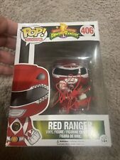 FUNKO POP RED RANGER AUTOGRAPHED BY STEVE CARDENAS "ROCKY"  **NEW**