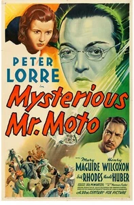 Poster Mysterious Mr. Moto 1938 One Sheet 27"x41" VF-7 Peter Lorre - Picture 1 of 1