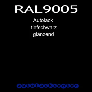 1 Liter 2K Acryl Autolack RAL 9005 schwarz hochglänzender AVO Autolack A035120 - Bild 1 von 1