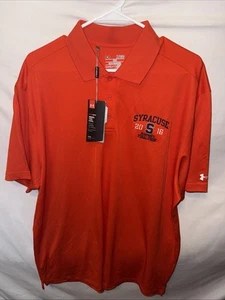 NCAA Men's Final Four 2016 Syracuse Under Armor Heat Gear Loose Mens Polo Sz XL - Bild 1 von 6