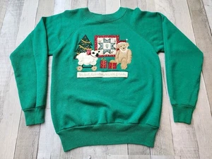 Suéter Para Mujer Mediano De Colección Valorie's Apliques Arte Popular Vacaciones Navidad - Imagen 1 de 9