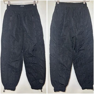 Pantalones de chándal acolchados negros Bershka para mujer talla mediana - Imagen 1 de 6