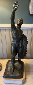 F. De Luca Fonderia Paolo 20th Century Spelter Sculpture Of Mythological Subject - Imagen 1 de 9