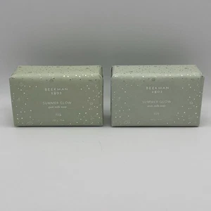 Lot of 2 NEW Beekman 1802 Goat Milk Soap Large 9 oz Each Bar - Summer Glow - Picture 1 of 3