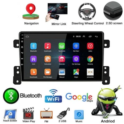 Reproductor de navegación WiFi estéreo GPS para automóvil Android para Suzuki Grand Vitara 2005-2019 Foto 1 de 4