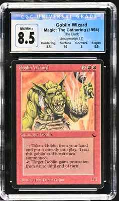 GOBLIN WIZARD The Dark Rare Reserved List CGC 8.5 Vintage MTG [Nostalgium] - Image 1 of 2