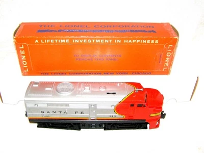 **** Postwar Lionel 218 Santa Fe Alco Diesel Locomotive "Tender Unit" W/Box **** - Image 1 of 4