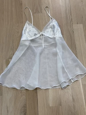 De colección Y2K Coqueta Hada Malla Cuentas Perla Cristal Cuerpo Babydoll Cami Tanque L Foto 1 de 4