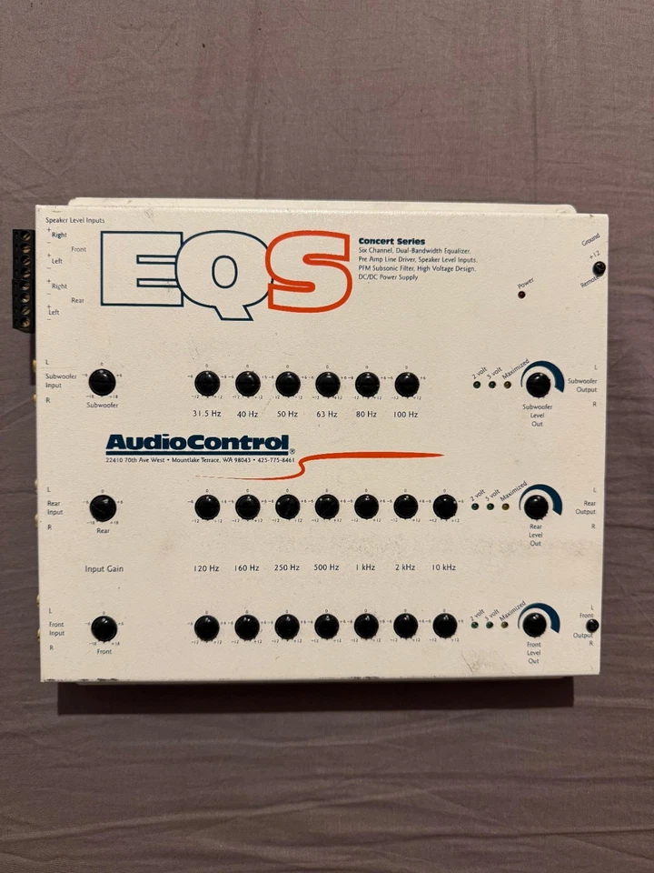 AudioControl EQS- 6 Channel Output 13-band equalizer Crossover Audio Control EQ - Image 1 of 4