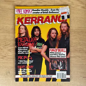 Kerrang Magazine Issue 335 Metallica Mr Big Enuff Z'Nuff White Lion + Comic - Picture 1 of 3