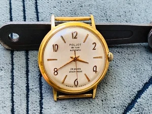 Collectable watch Poljot De Luxe 29 jewels automatic au20 gold plated 1 MChZ/uhr - Picture 1 of 13