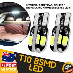 T10 168 192 2825 8SMD W5W LED Festoon Light Backup Bulb Canbus Courtesy Light - Picture 1 of 21
