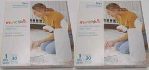 Munchkin 2 Toss Secchio Pannolini Monouso Portatile da Viaggio Ciascuno Può contenere fino a 30 Pannolini - Foto 1 di 4