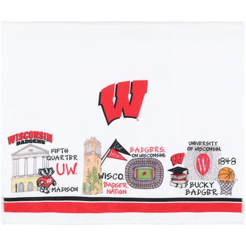 Wisconsin Badgers Icon Towel Cover