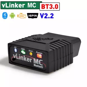 Vgate vLinker MC Bluetooth OBD2 Diagnostic Scanner Tool for Android & Windows - Foto 1 di 13