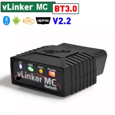 Herramienta de escáner de diagnóstico Vgate vLinker MC Bluetooth OBD2 para Android y Windows  Foto 1 de 4