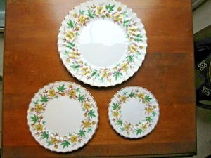 Royal doulton 3 pc Plate set , Dinner, Bread & Salad Plates, Chatworth Design - Picture 1 of 7