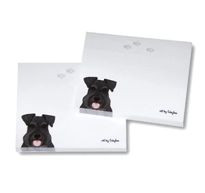 Schnauzer Haftnotizen Notizblock - unbeschnitten schwarz - 100 Blatt - Bild 1 von 1