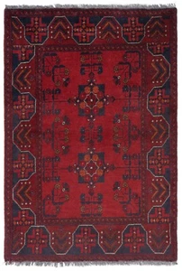 Afgano Annodato a Mano Tappeto Orientale 121x81 cm-Top Condizioni Oriente - Picture 1 of 8