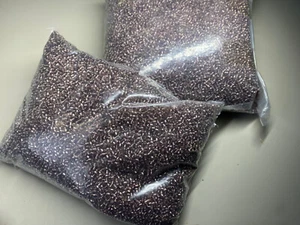 Perline Conteria Vetro 1400g AMETISTA ARGENTO 2mm. Bigiotteria, Ricamo Bijoux  - Foto 1 di 1