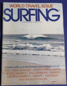 SURFING MAGAZINE-OCT/NOV 1977-PUERTO RICO-BALI-JAPAN-MEXICO-POSTER-VINTAGE - Picture 1 of 5