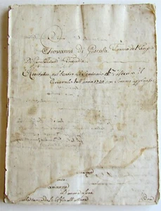 1760 MANUSCRIPT OPERA Giovanni Di Giscala Tiranno Del Tempio Di Gerusalemme  - Picture 1 of 12