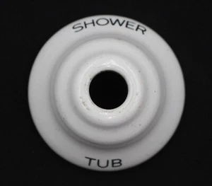 Vintage 2.5 in. White Ceramic Tub Shower Plate Cover - Picture 1 of 6